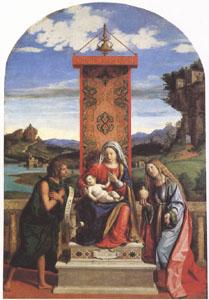 CARACCIOLO, Giovanni Battista The Virgin and Child between John the Baptist and Mary Magdalen (mk05) France oil painting art